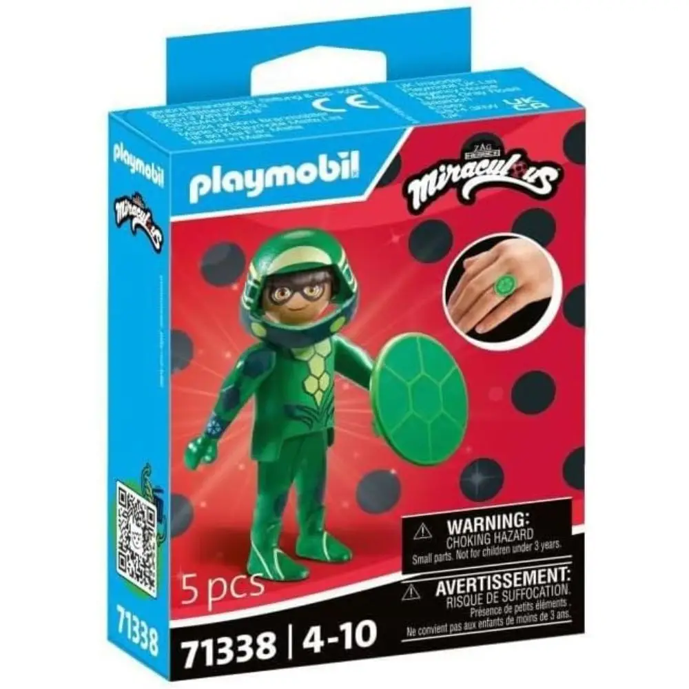 PLAYMOBIL Miraculous figura Caparazón (71338) anillo y amuleto prodigio abalorios serie Ladybug