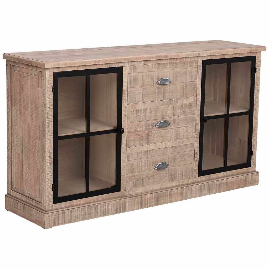 Wonderlust Deco - Aparador de madera marrón 150×40×83h cm Marrón 150×40×83h cm