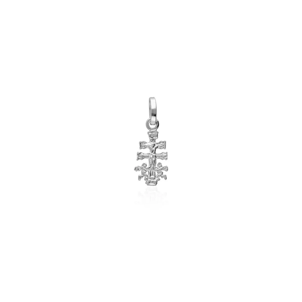 Avancy Caravaca Cross 925 Sterling Silver - Protection Against Evil - Embossed Design - Made in Spain