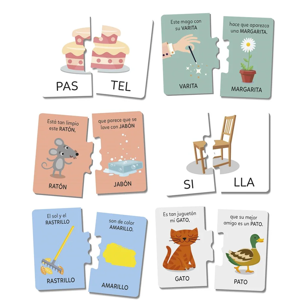 Learn to Read Game by Clementoni 37x28.4x5 cm, an educational Montessori toy for children aged 5 and up that promotes active learning and essential reading skills like letter recognition and phonetics.