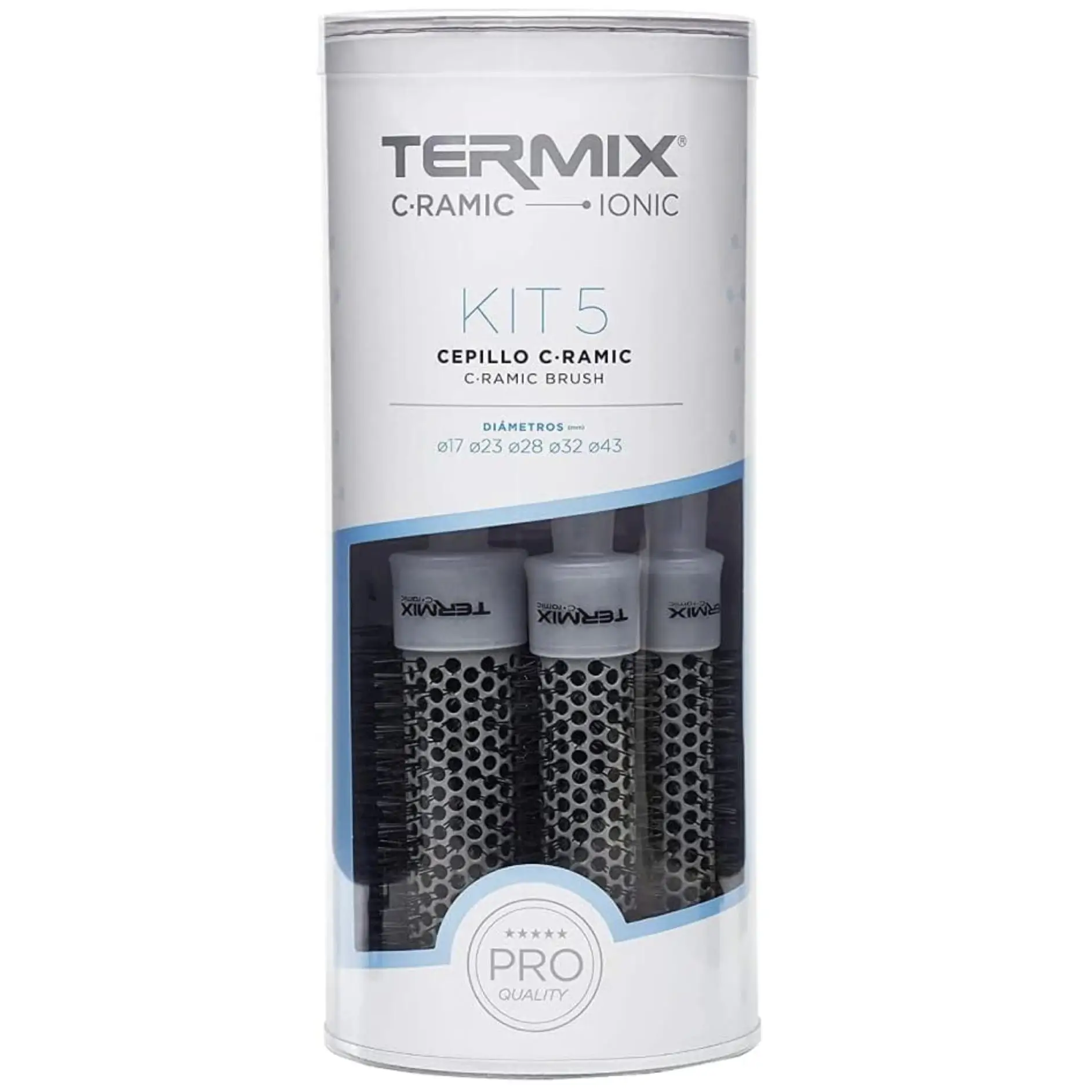 Termix Cepillos Profesionales C-Ramic Ionic Kit 5