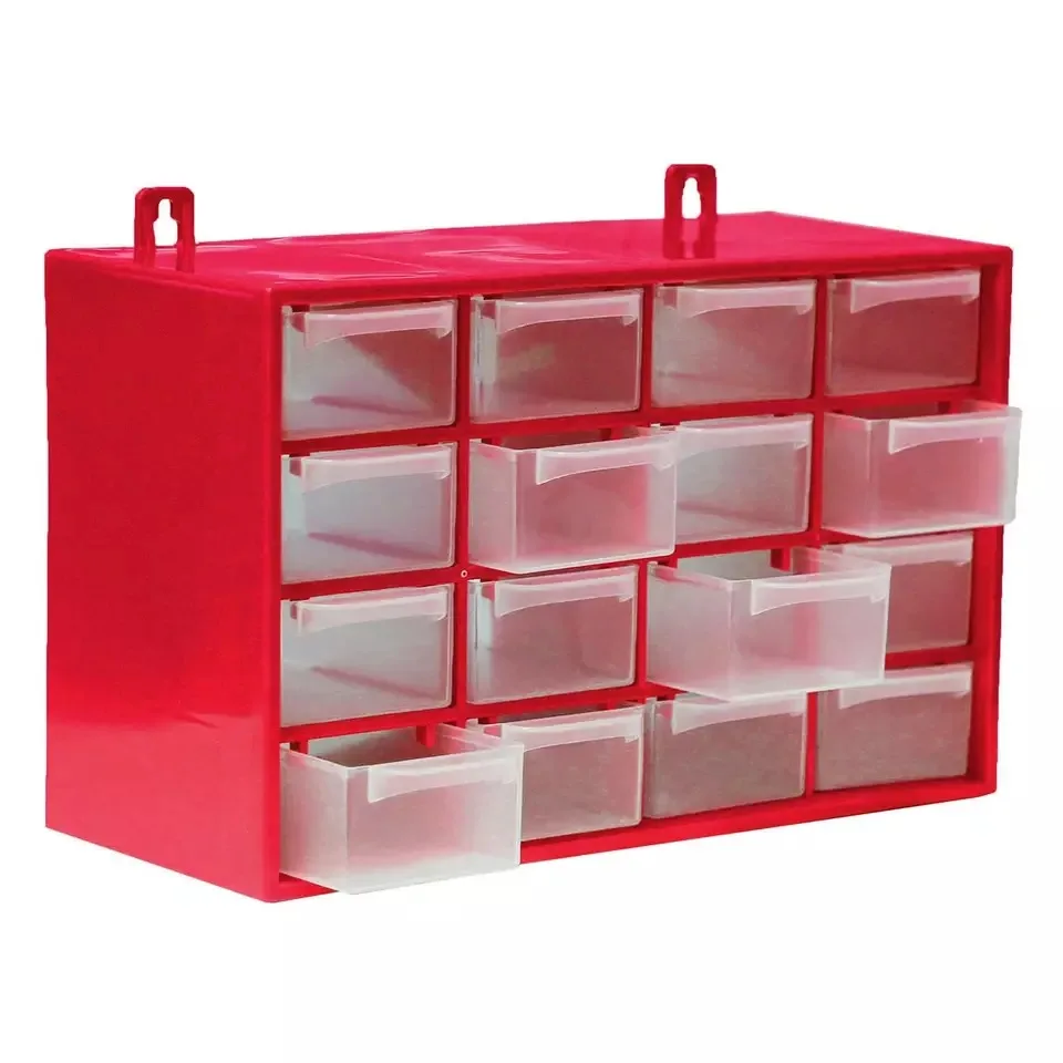 Drawer Drawers Organizer Screws, Plastic Stackable Organizer with 16 Drawers for Small Tools, Sorter 16 Stackable Compartment, Multi-purpose Plastic Drawer, Drawer Sorter