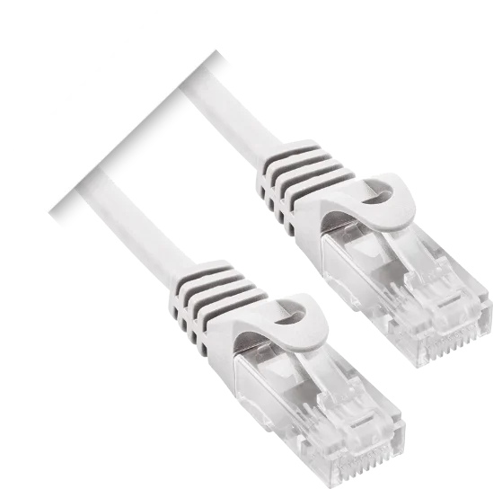 Cable de Red UTP Cat 6 PHASAK 20 Metro CCA 26AWG Gris - Alta Velocidad para Conexión Ethernet