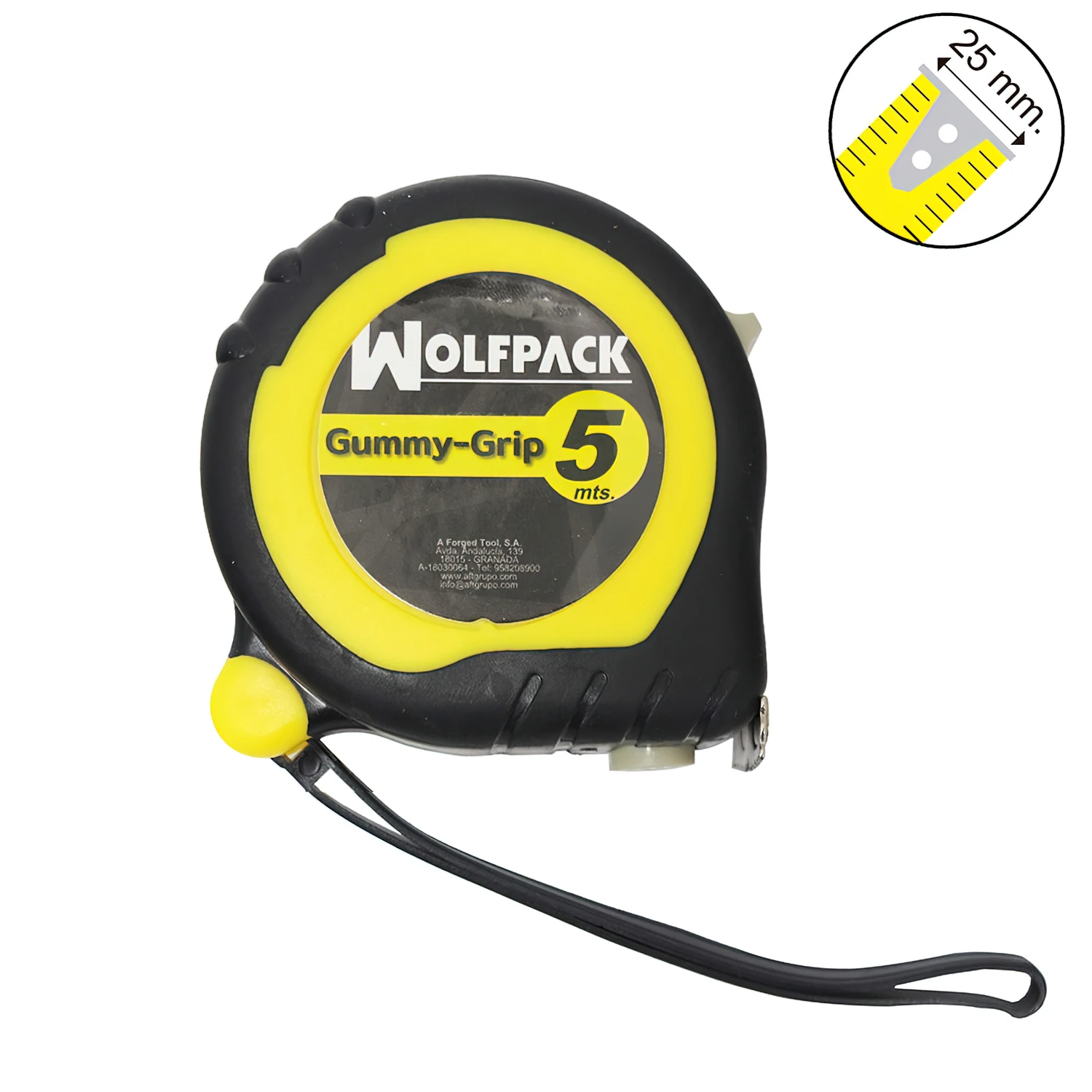 Flexometro Magnetico Grip Topline 5 Metros / 25 Mm - Freno Metro Magnetico - Medición - Hogar - Bricolaje