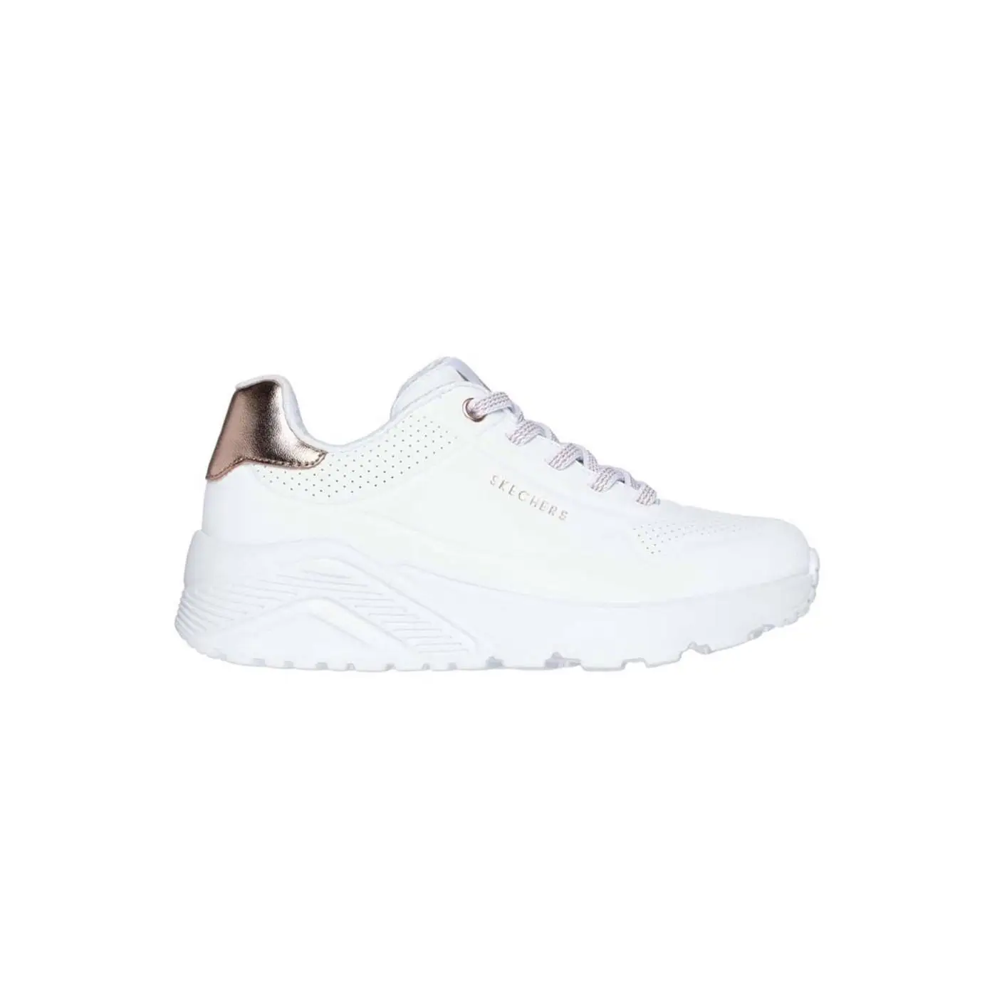 Zapatillas Skechers Uno Lite-Metallic Mode Junior Blanco