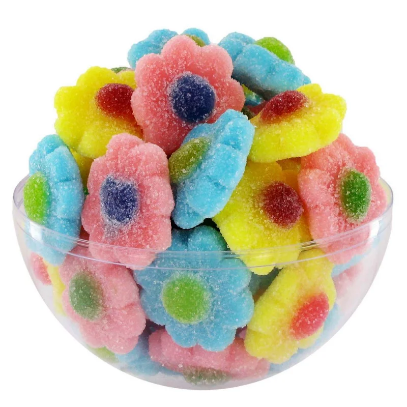 MINI FLORES AZÚCAR GOMINOLAS DULCEPLUS - 1KG SIN GLUTEN