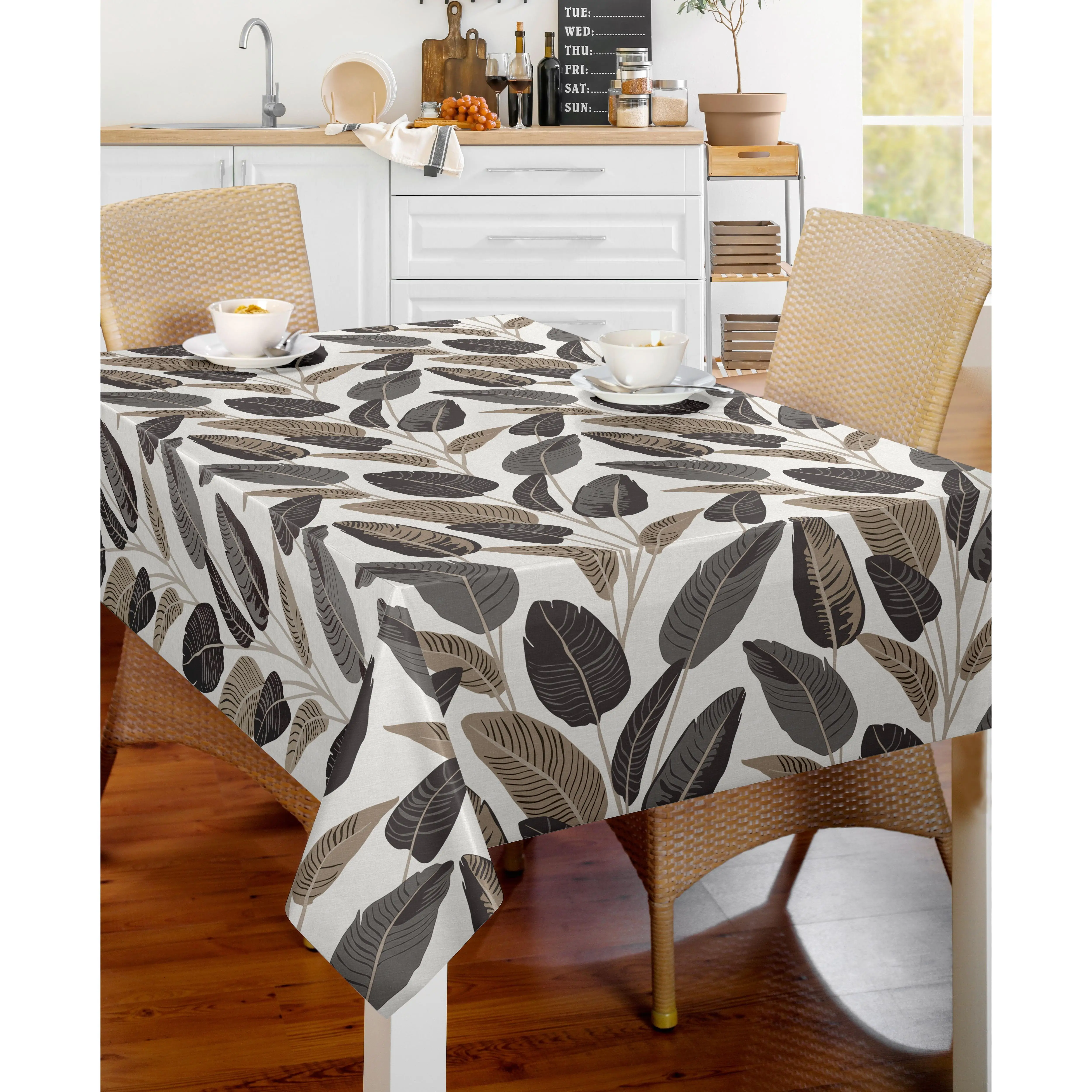 Mantel HuleHule Tex - Estampado Diseño Innovador Impermeable Resistente a Manchas Reutilizable PVC - NATURE