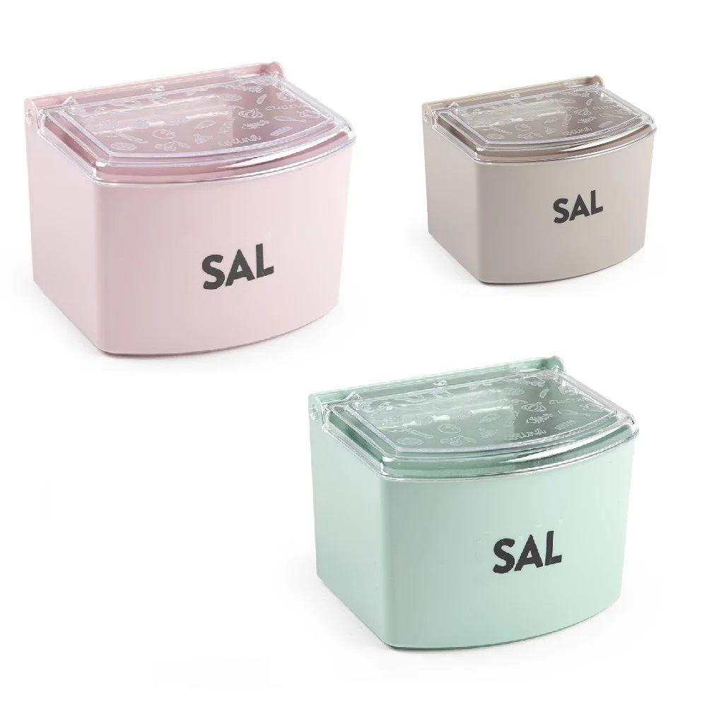 PACK 2 SALEROS PLASTICO TRANSPARENTE CON TAPA. Está fabricado en plástico libre de BPAs y es muy fácil de limpiar, puede usarse en lavavajillas. Fabricado en España.plastic forte,fespu