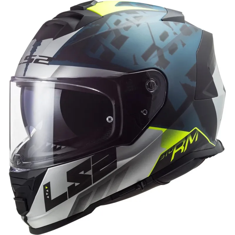 Casco Integral LS2 FF800 Storm Sprinter M. Black Silver Cobalt 22.05 (Sin Pinlock)