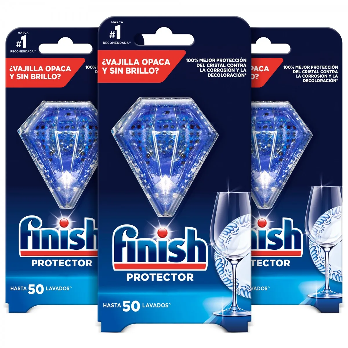 Finish-protective corrosion and discoloration of the glass, dishwasher, 3 units, protection