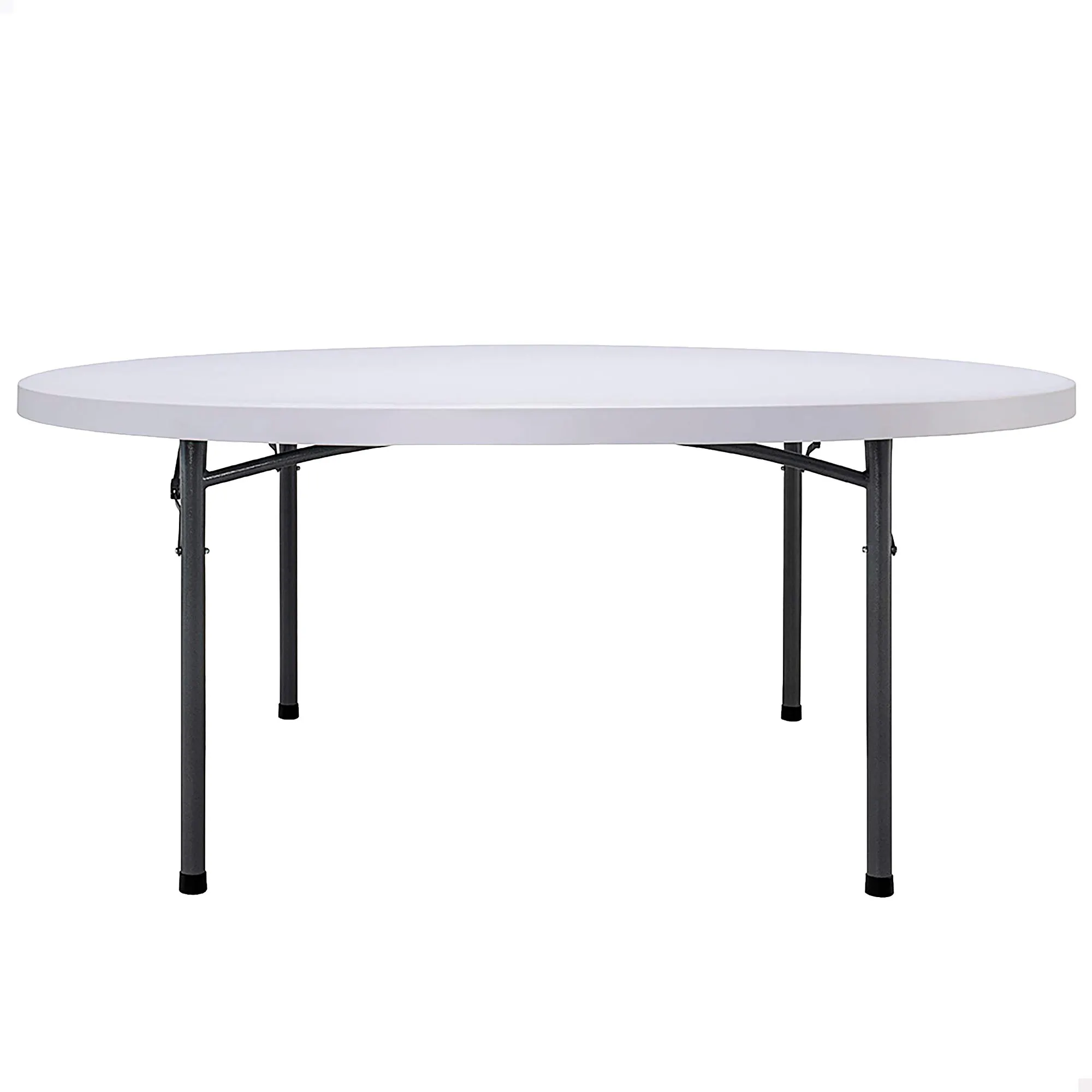 PEAKFORM - Mesa redonda plegable, medidas 180x74cm, ultrarresistente blanco granito, mesa exterior, interior, para jardín, terraza, eventos, catering,  mesas grandes