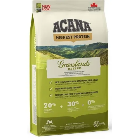 Acana Grasslands Pienso para Perros 6 Kg - 60% Carne de Cordero