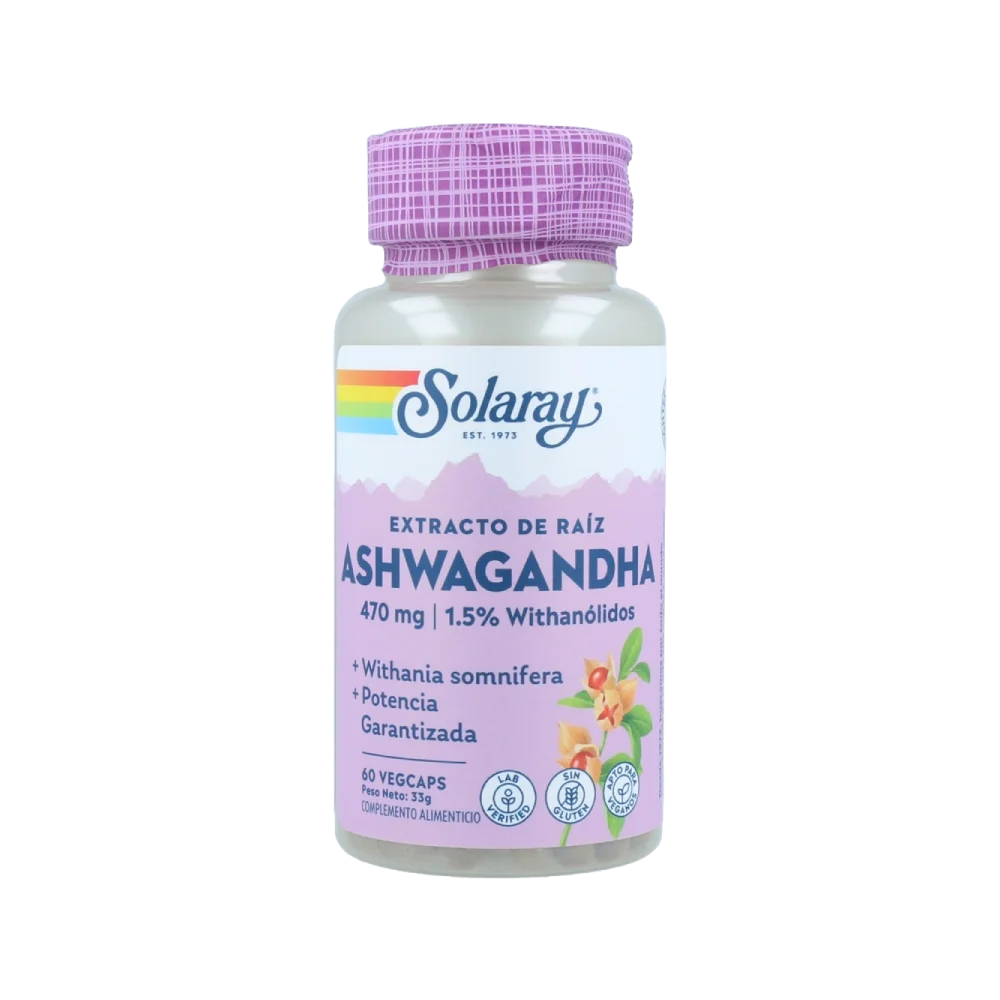Solaray ASHWAGANDHA 60 cápsulas