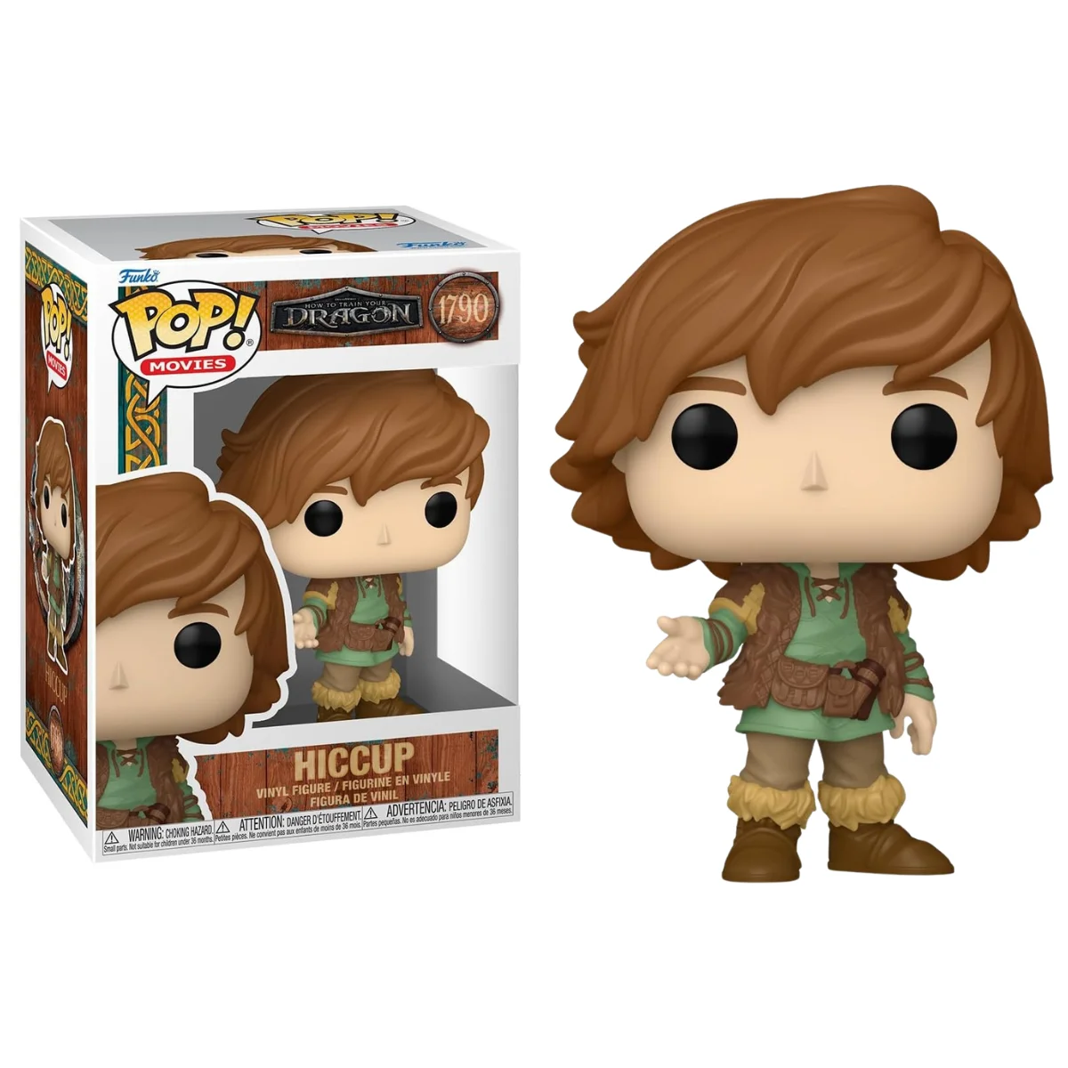 FUNKO POP! CÓMO ENTRENAR A TU DRAGÓN - HICCUP, 83454, Nº1790, PRODUCTO CON LICENCIA OFICIAL