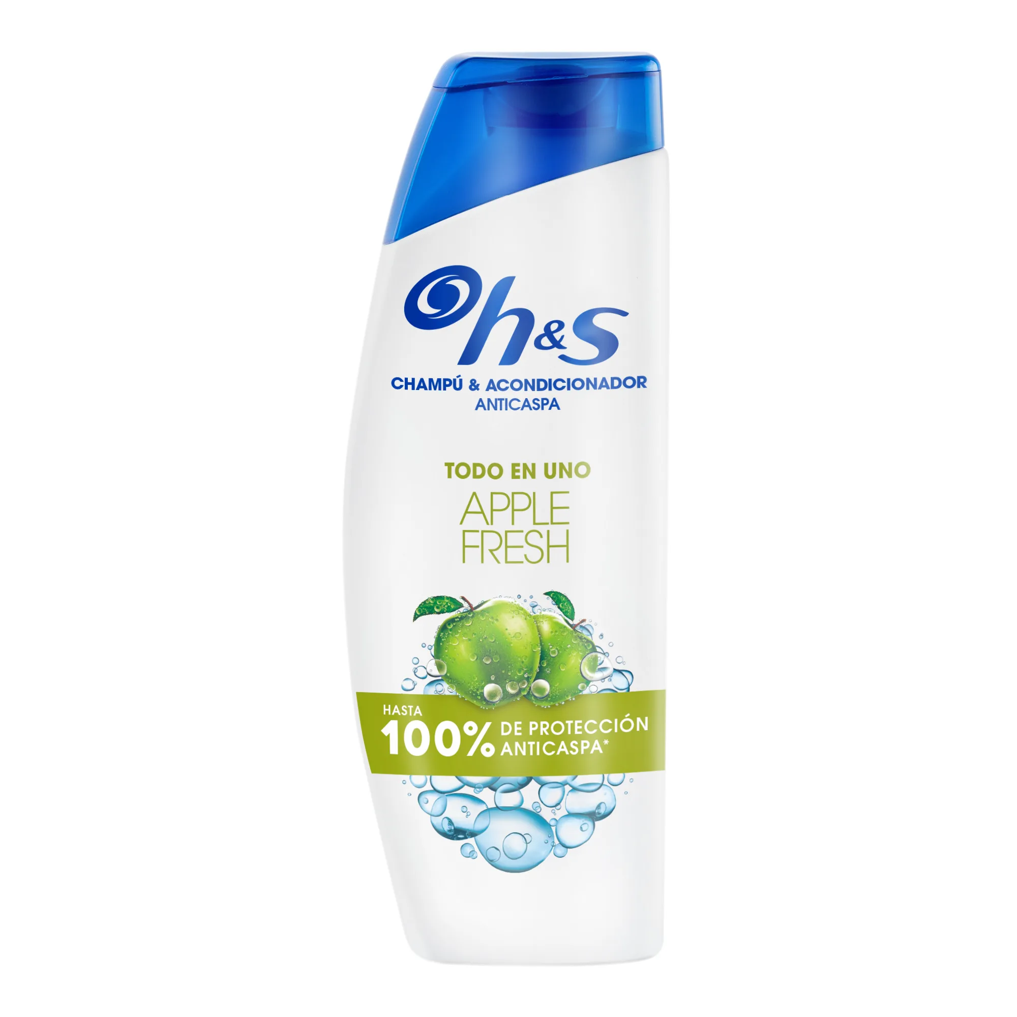 H & S Apple Fresh shampoo and Anti-Dandruff Conditioner all in one. Up to 100% of anti-dandruff protection. For all types of hair and scalp. Daily use. 300ml apple Aroma cleansing and freshness