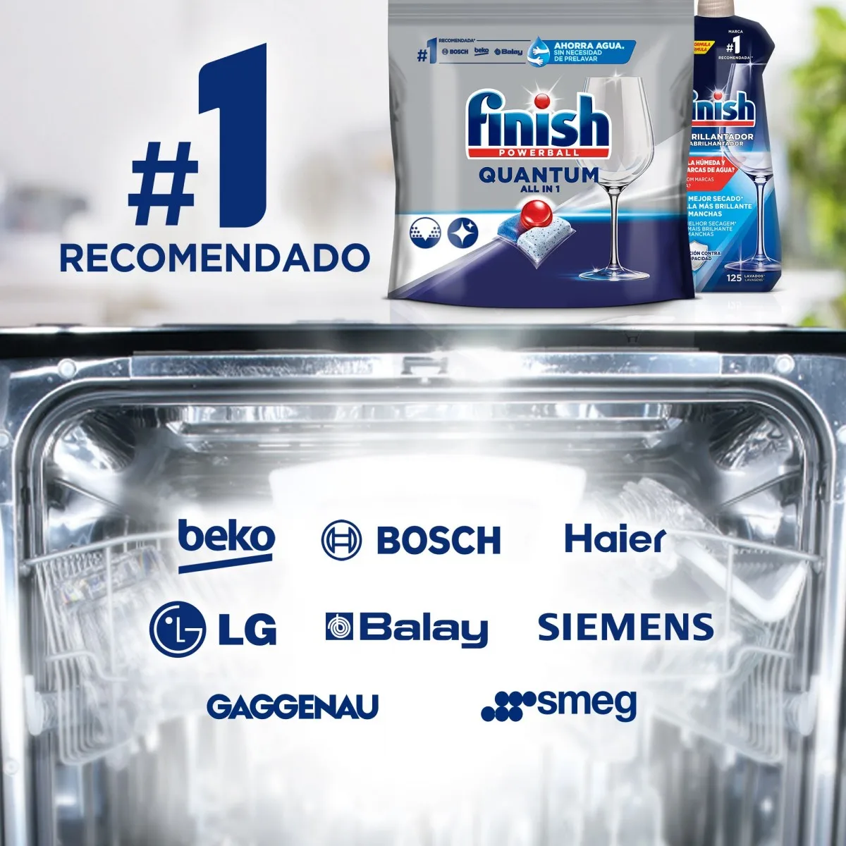 Finish powerball quantum dishwasher tablets regular 90 tablets