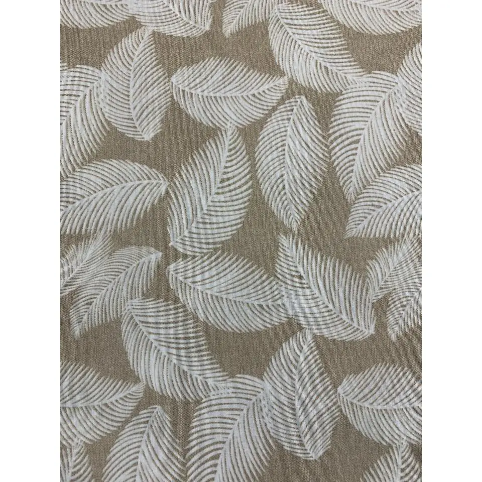 Tejidos Ortuño - Tela Loneta Hojas Tropicales Beig , Tela para tapizar, Tela por metros estampada para decorar hogar, Sillas, Cojines, Cortinas, Bolsos,1m x Ancho 2.80m