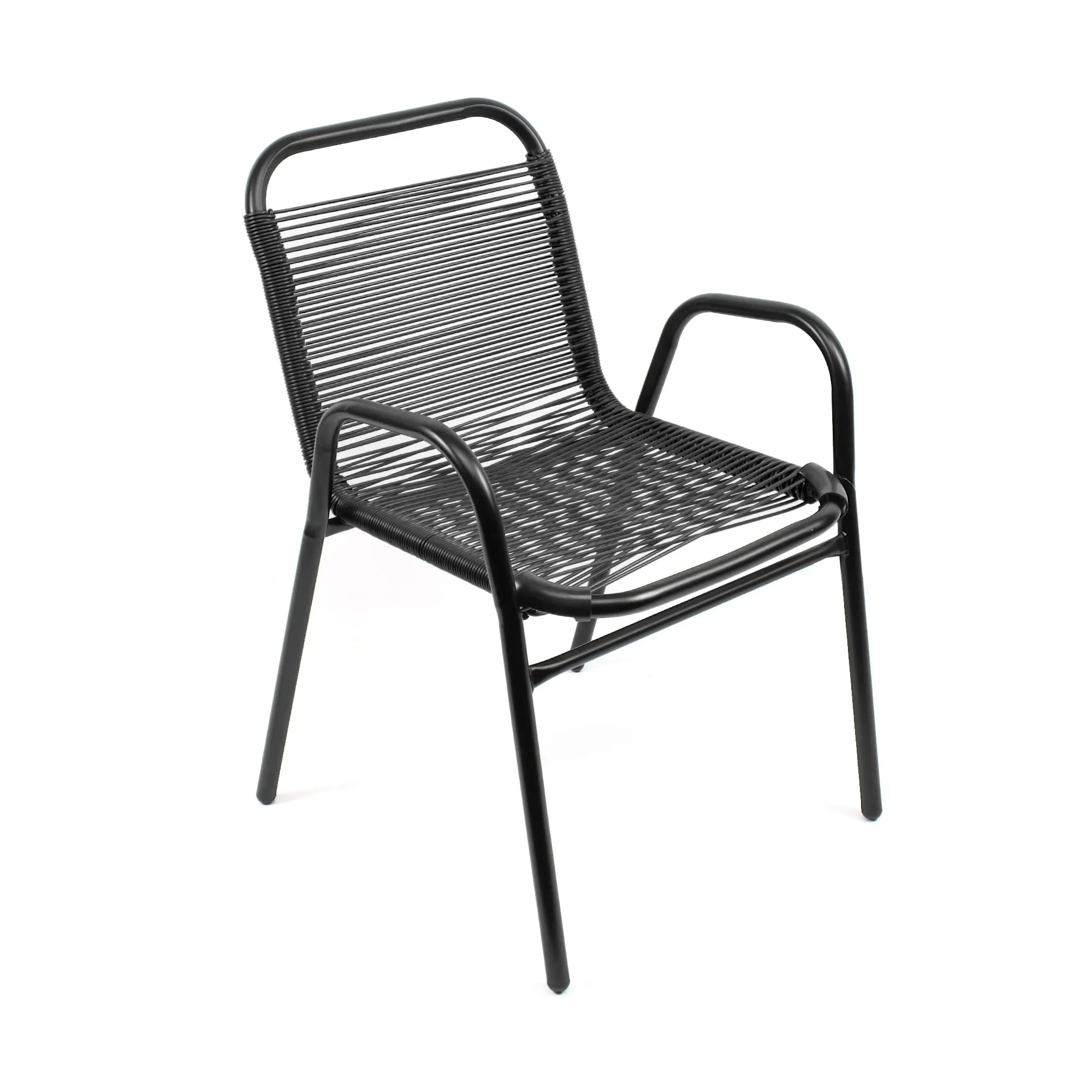 The Secret Home-set of 1, 2 or 4 garden chairs-Metal and polyethylene/fabric outdoor seat-Ideal for garden, balcony or terrace-various models