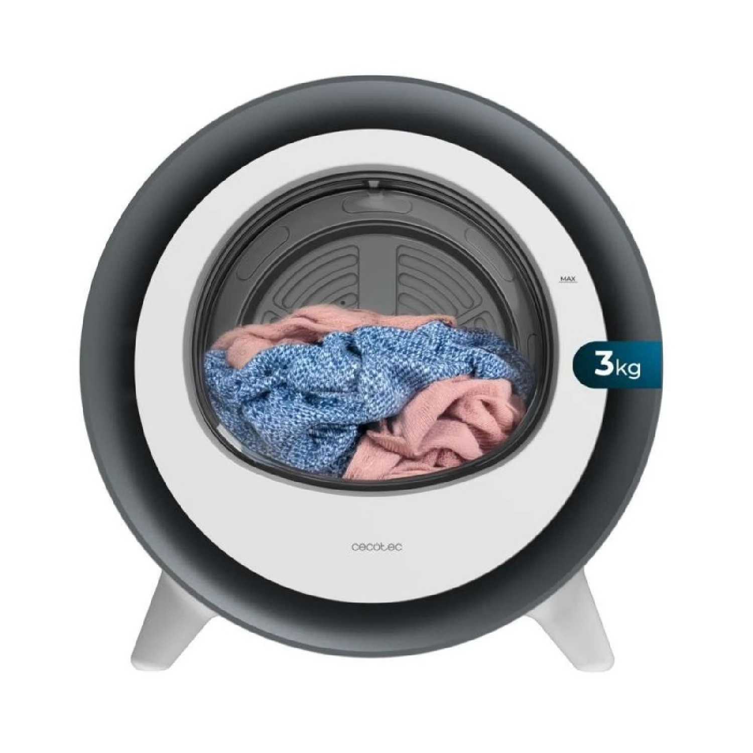 Cecotec Secadora Compacta De Evacuación 3 Kg Bolero Dresscode Dry 3500V Silver 8 Programas Clase A Secado Automático Inteligente - Imagen 2