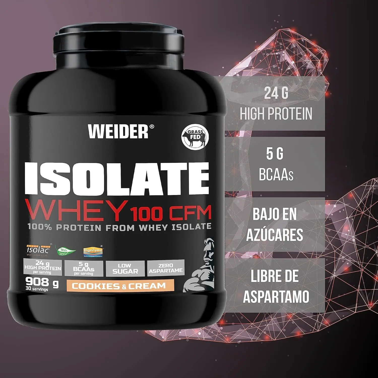 Isolate whey 100 cfm 908g weider