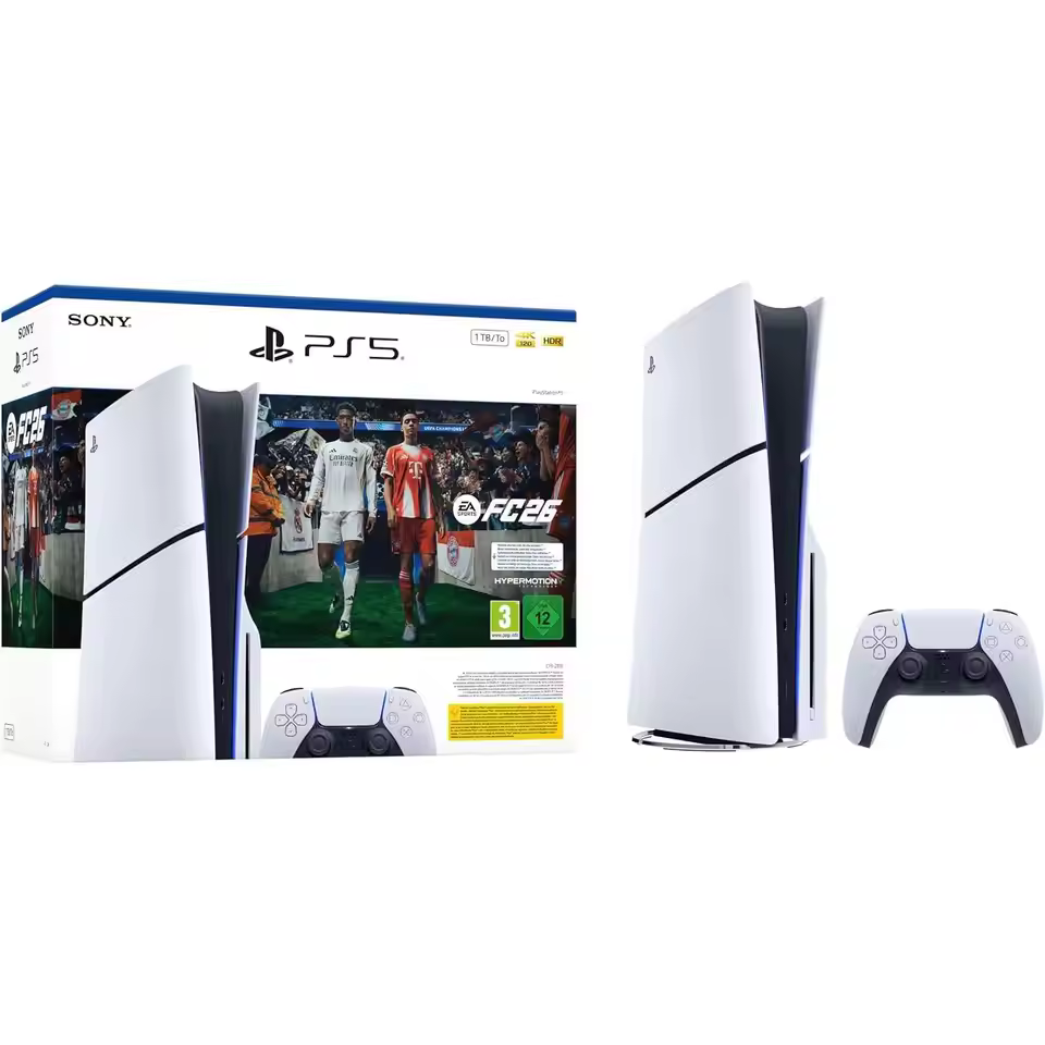 Console PlayStation 5 Slim 1TB con lettore dischi e EA SPORTS FC 26 inclusi