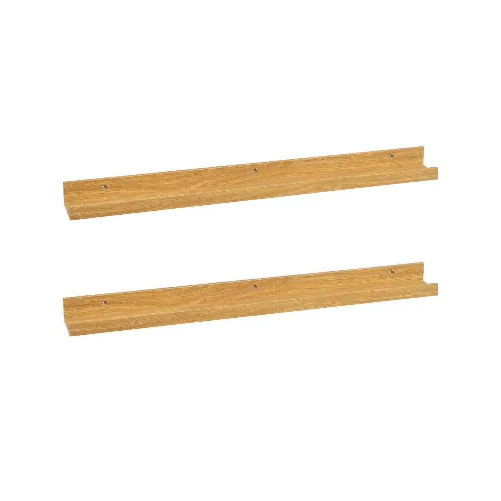Set de 2 estantes repisa para cuadros de MDF natural de 80 cm Lola Home