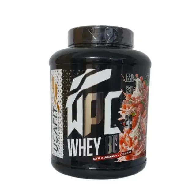 Whey Protein - Porteina Whey 80 2kg FRESA - USAFIT - concentrado de proteÃna de suero WHEYCO . La mejor calidad para la recuperación muscular. Bajo en