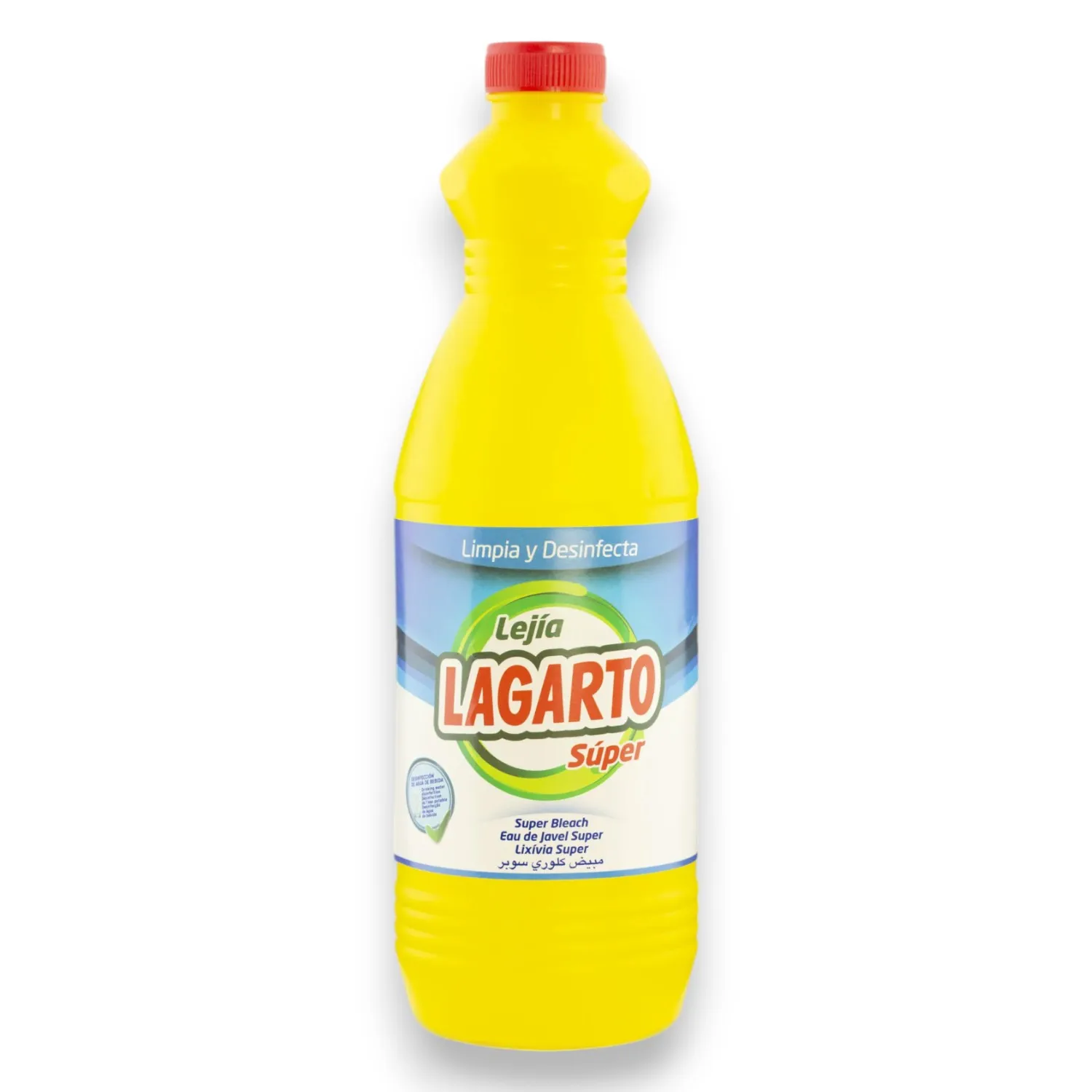 Packs Lejía Super Lagarto 1500ml Limpia y Desinfecta Lejía Apta para Desinfectar Agua de Bebida Lejía Clásica para Limpieza General Máximo Poder Desinfectante LAGARTO