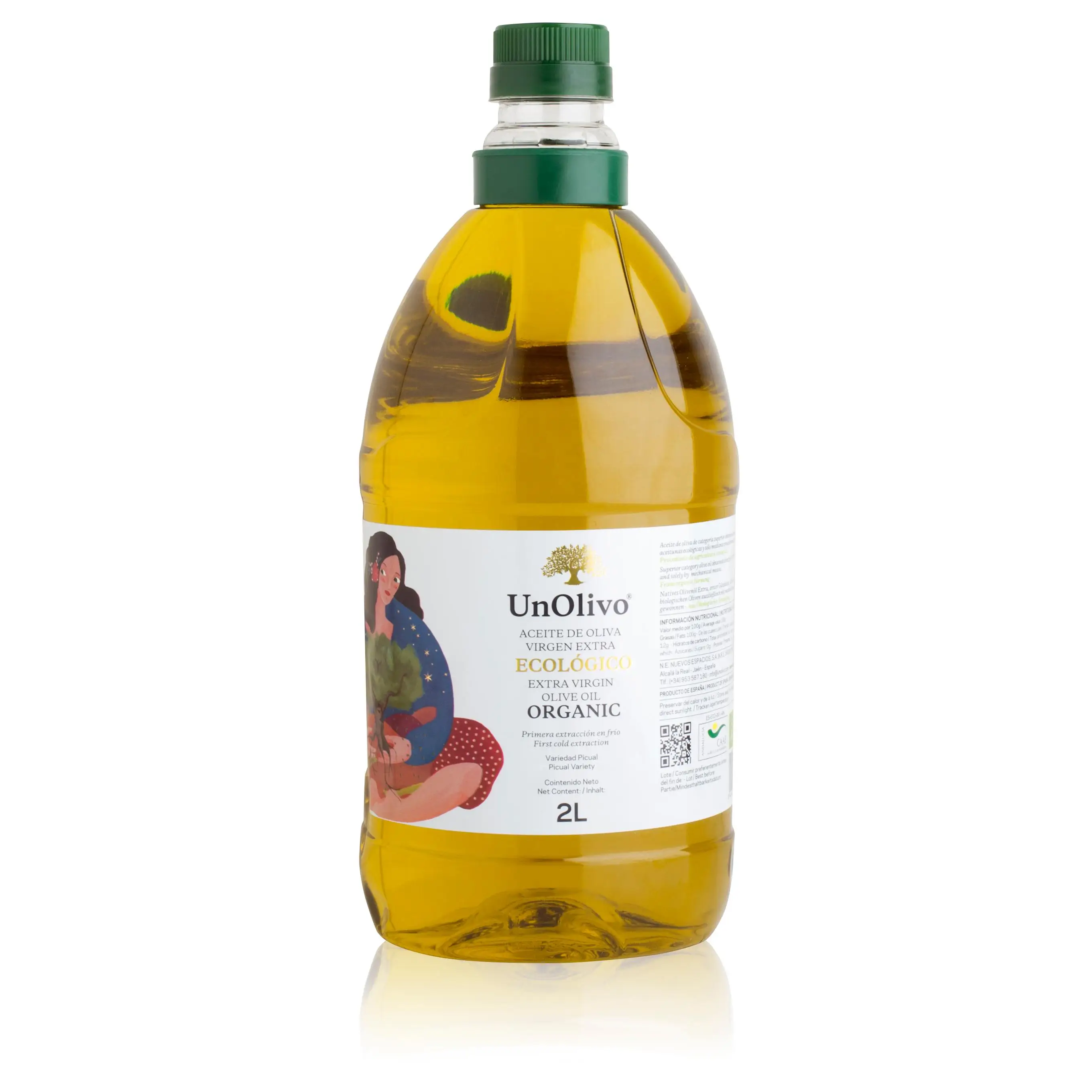 An olive olive oil EXTRA Virgin ecological PET 2 liters