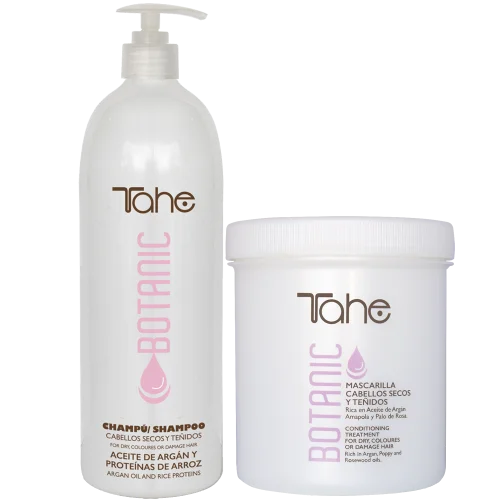 Tahe Pack Protector del color: Champú + Mascarilla Botanic Nutre, revitaliza, regenera, protege