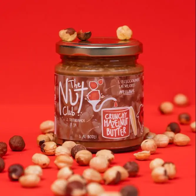 Pack of 3 nuts creams. Crunchy Hazel cream, almond and cashew (665g) | The Nut Club | Creams 100% dried fruit. Without added sugars, vegan and natural.