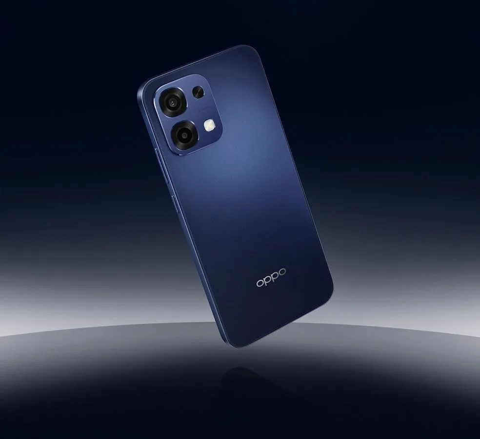 OPPO A6 Pro 8GB/256GB 5G Stellar Blue smartphone with a 6.57" AMOLED display, 50 MP dual rear camera, 16 MP front camera, 6,500 mAh battery, and IP69 water and dust resistance, perfect for durable and high-performance mobile usage.