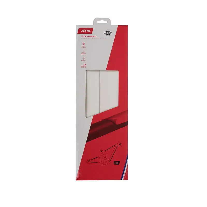 ZEFAL | Protector De Cuadro Skin Armor XL - Protección de cuadro alta resistencia, el Skin Armor es una película de poliuretano que protege la bicicleta contra los impactos.   Transparente. Tecnología