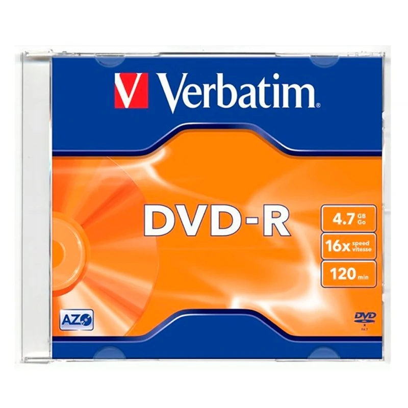 Verbatim Dvd-r 16x Caja Ancha  Mod. 43518 0703-02  ( Precio X Unidad )