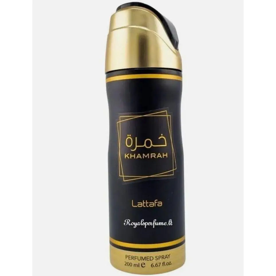 Perfume en Spray Khamrah Lattafa 200 Ml - Afrutado, Amaderado, Avainillado, Canela Dulce