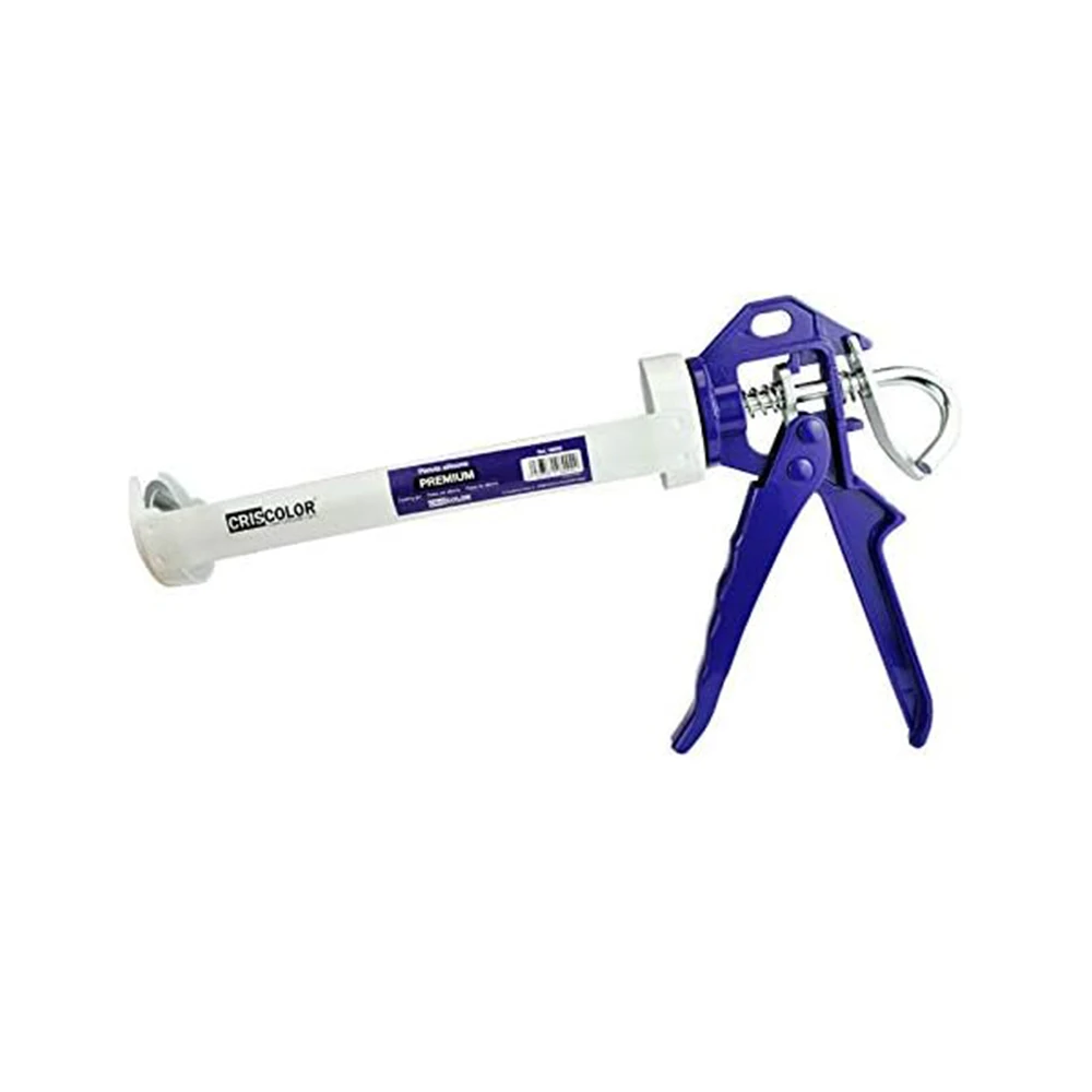 Pistola Profesional para Cartuchos de Silicona de Aluminio – Aplicador Manual con Sistema de Empuje por Fricción – Alta Precisión y Mínimo Esfuerzo – Ideal para Siliconas, Masilla y Selladores de