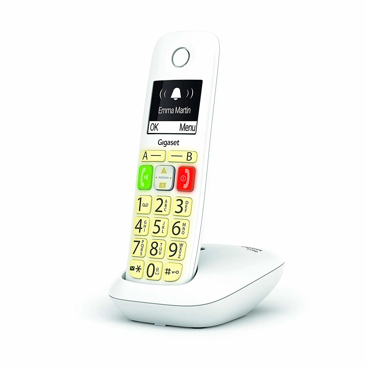 Gigaset E290-DECT/analog white caller ID