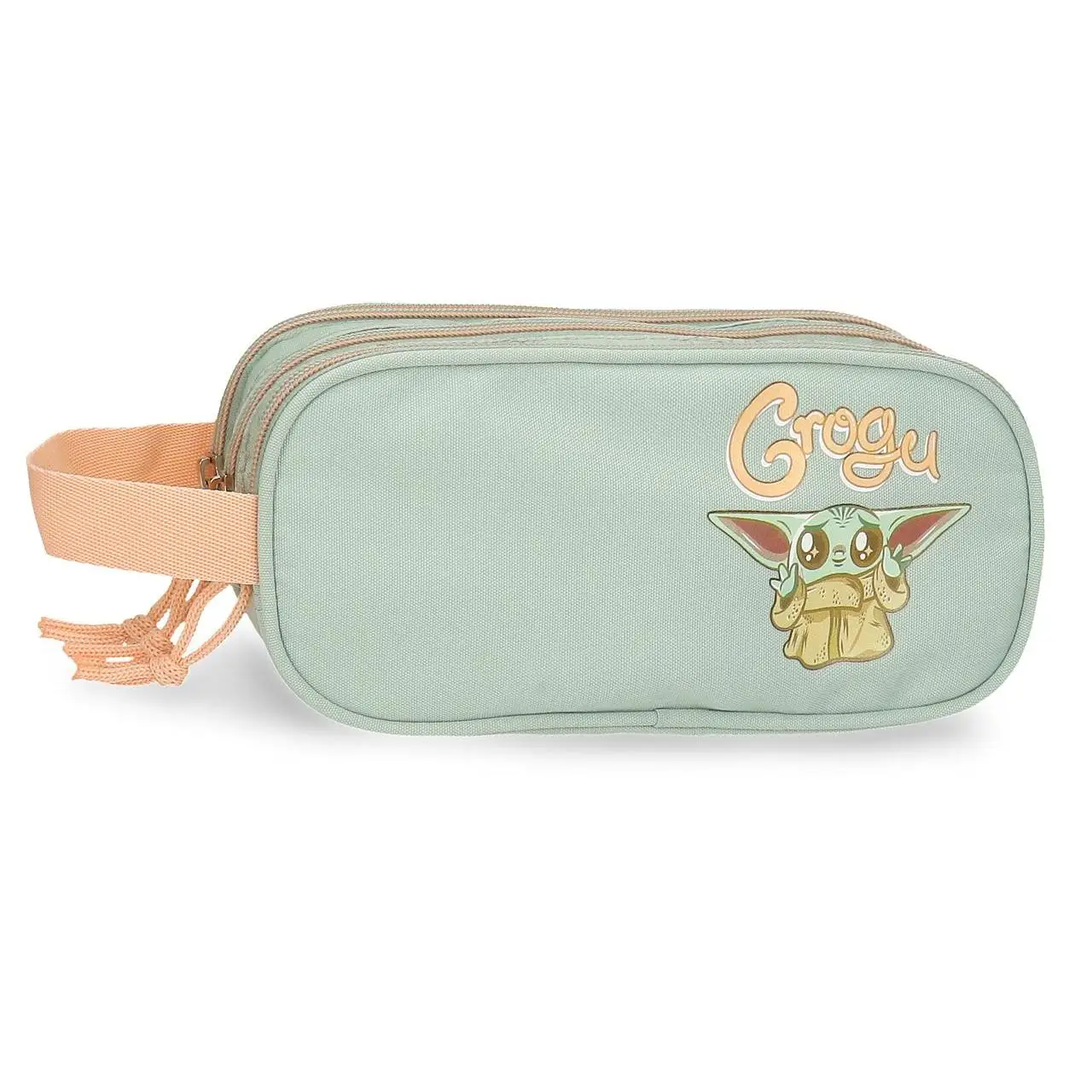 Star Wars Estuche Escolar Poliéster Grogu Verde