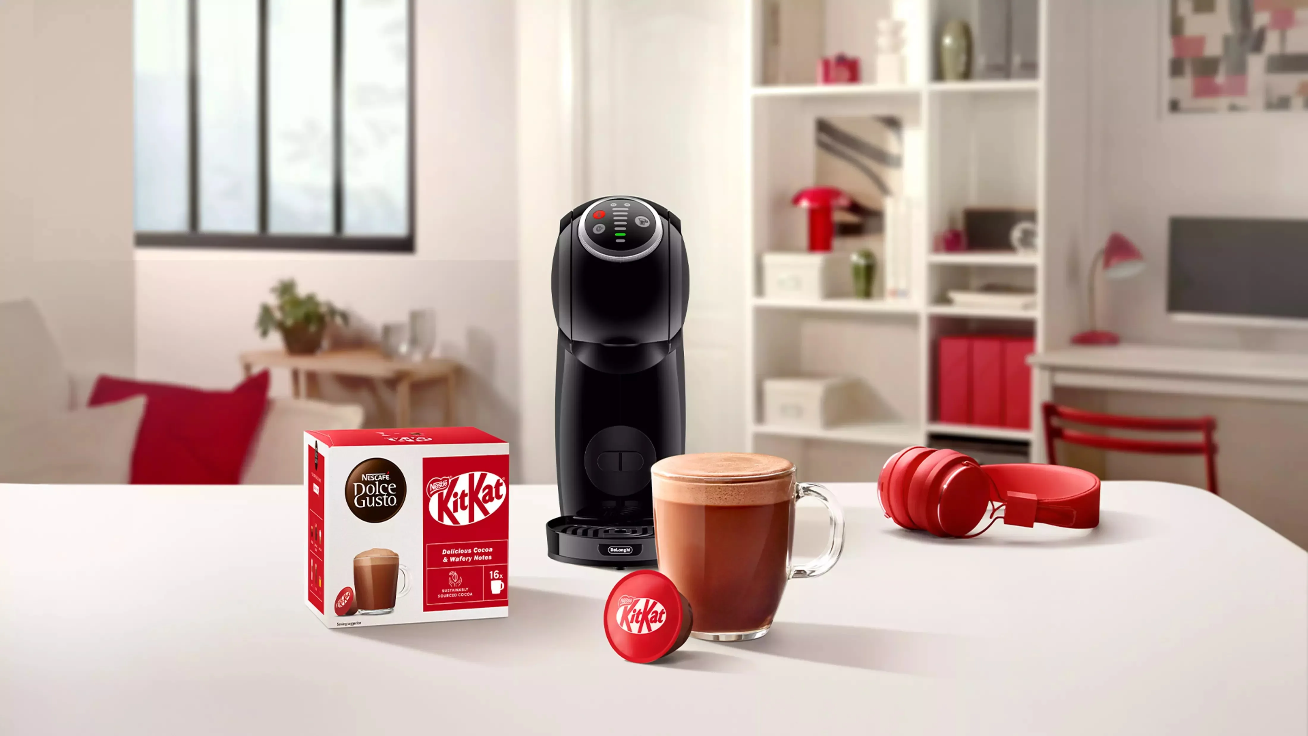 Dolce gusto nescafé ®   Kitkat hot cocoa – 48 capsules (3 boxes) |   Exclusive presentation