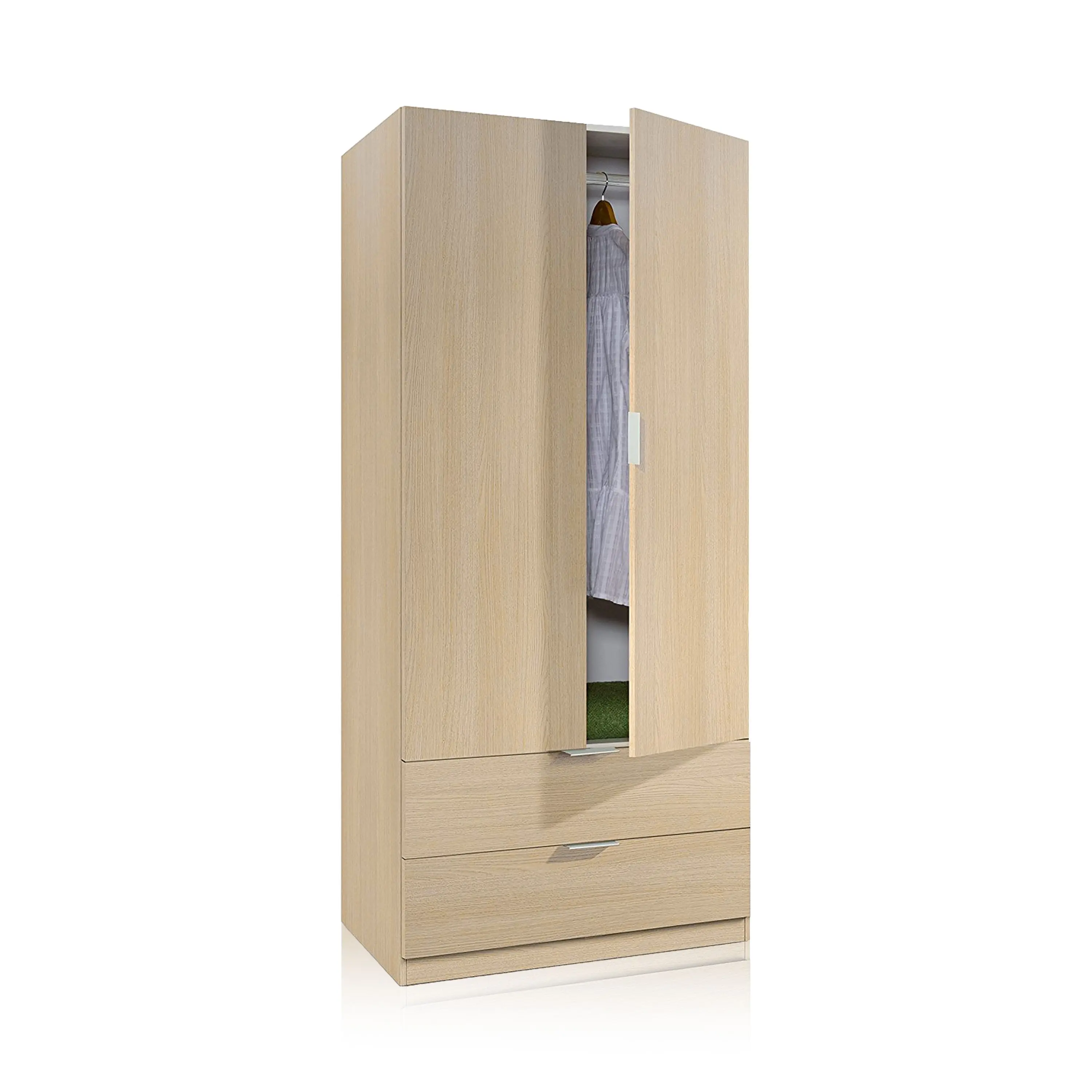 Habitdesign -Armario Low Cost 2 puertas 2 cajones