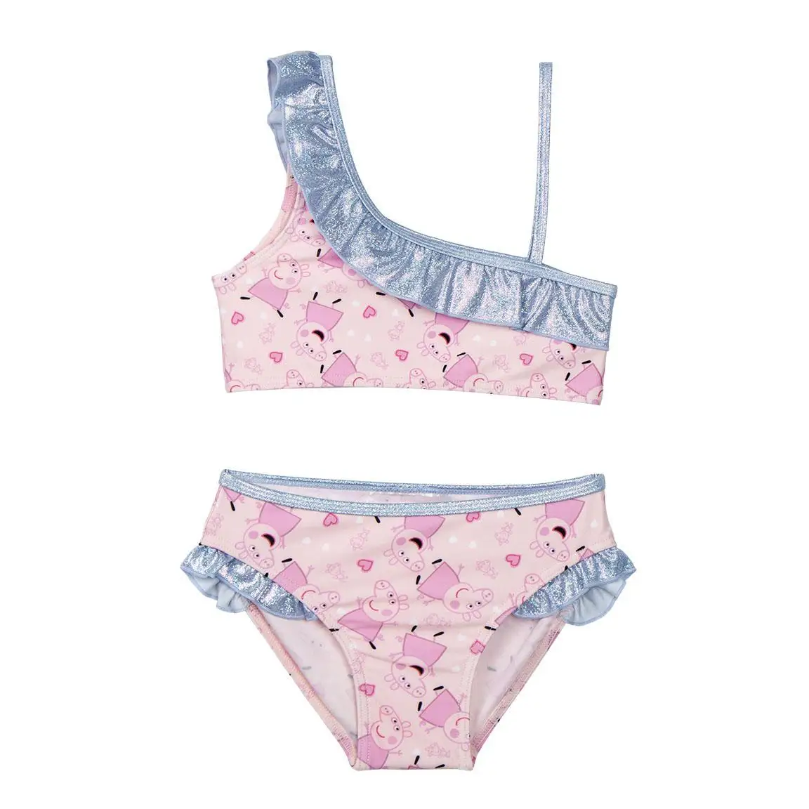 Peppa Pig Cerdá Bañador Bikini con Volantes Niña