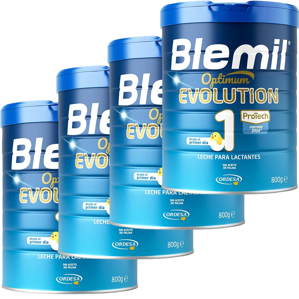 Blemil 1 Optimum Evolution-Leche en Polvo para Bebés | Etapa 1 | Fórmula infantil en polvo apta para bebés de 0 a 6 meses