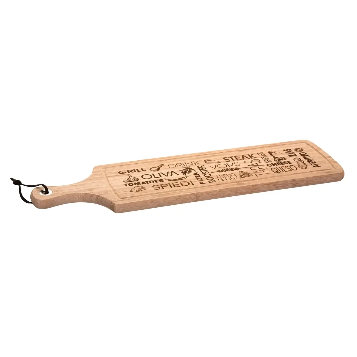 MAXHOME-TABLA DE CORTAR BAMBÚ 59X15CM,para cortar y picar alimentos