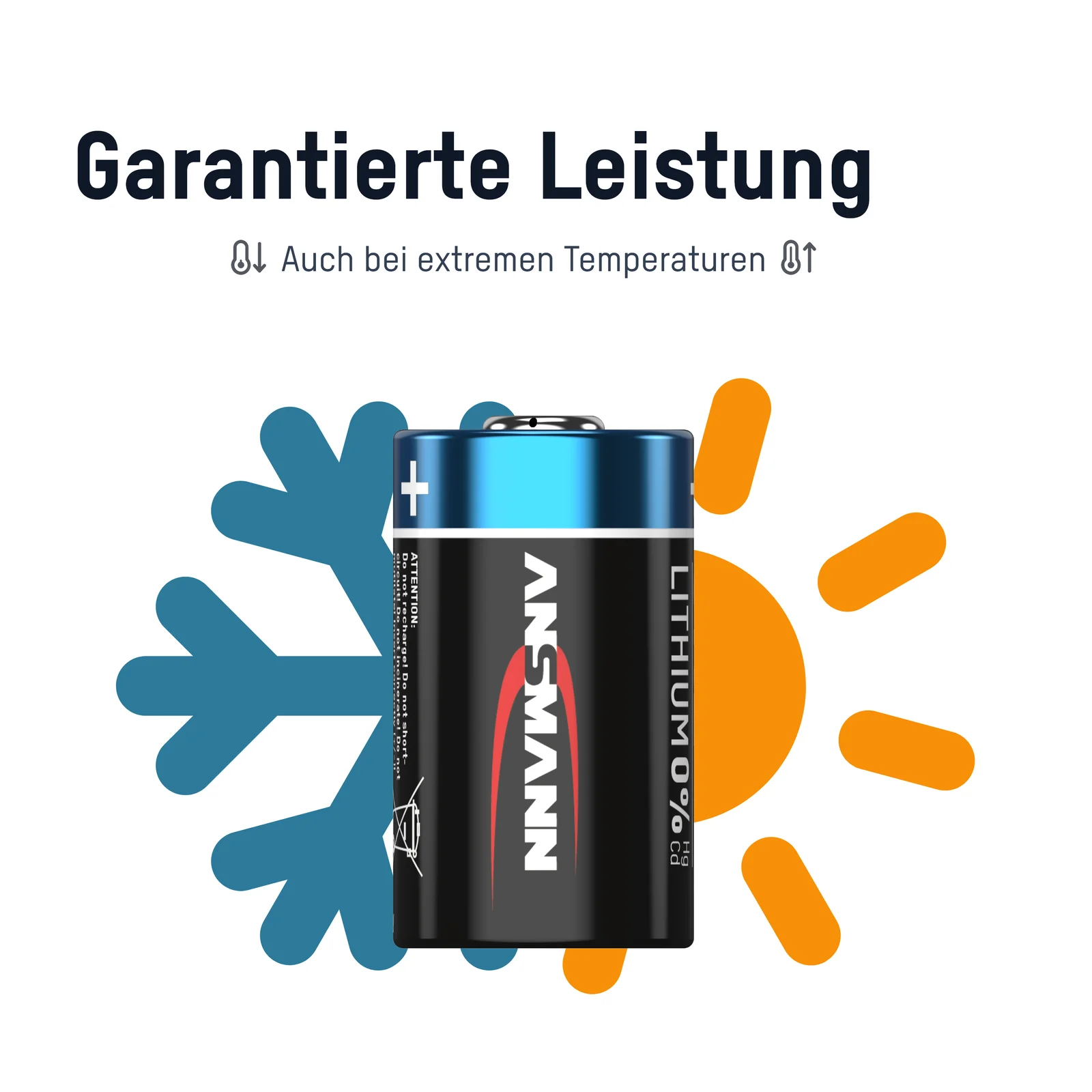 Ansmann 8X Ansmann Cr2 Lithium Battery 3V - 850 Mah High Performance Battery (8 Units)