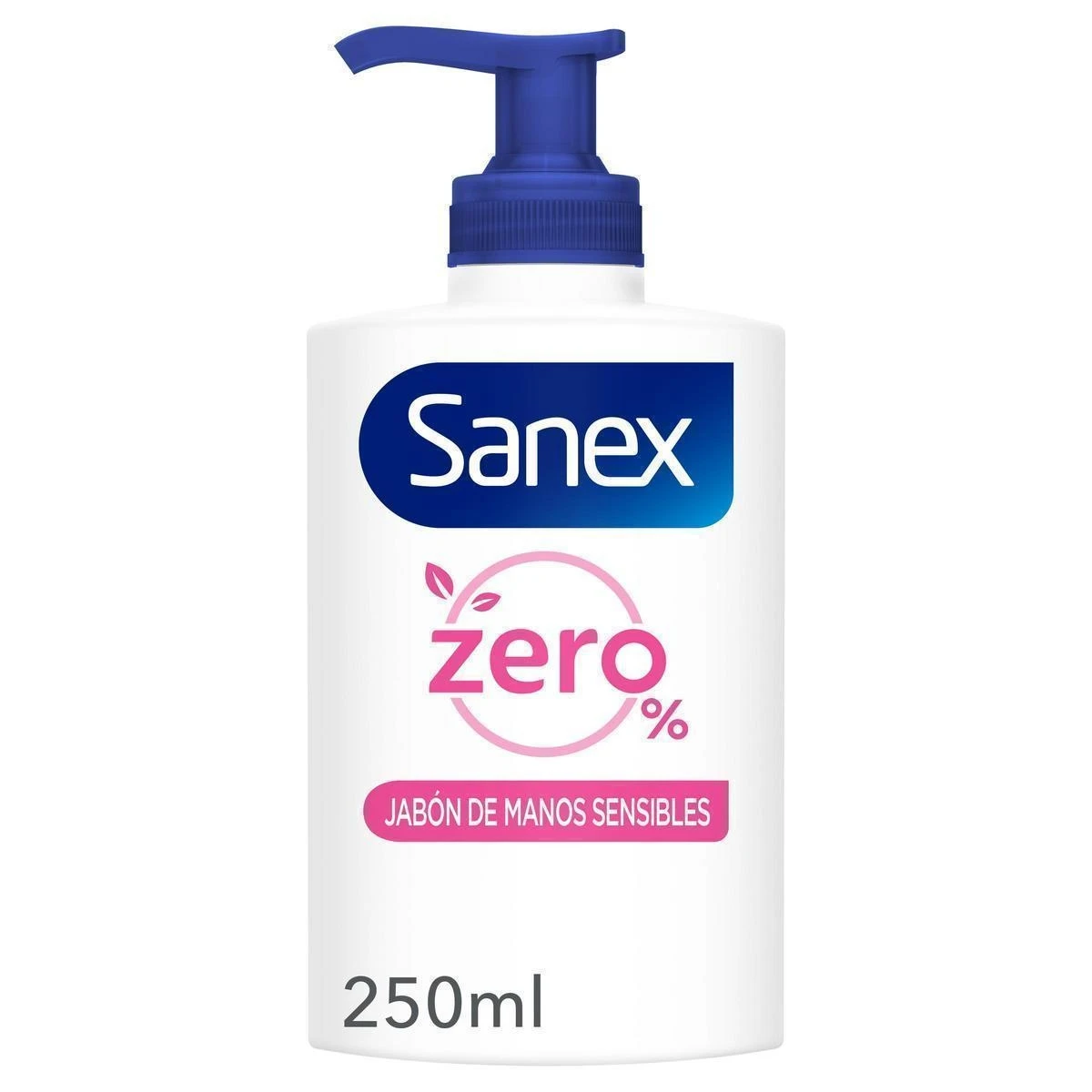 Sanex Zero % Sensitive 250ml liquid hand soap. Pack 6