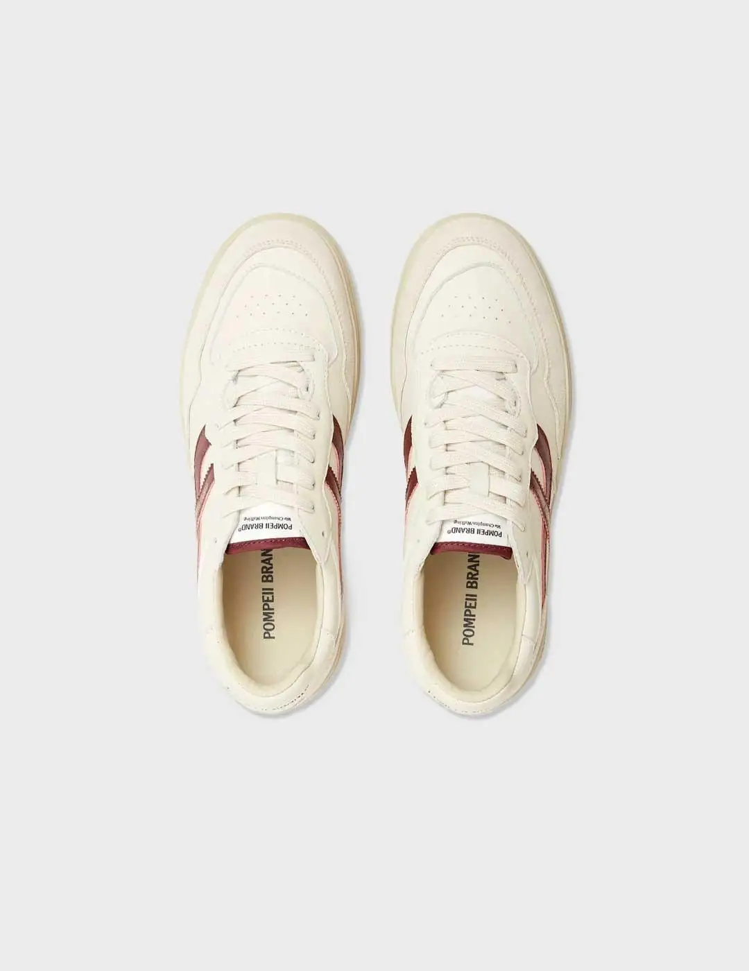 Pompeii Brand Elan Pippa Leather white sneaker for Homen