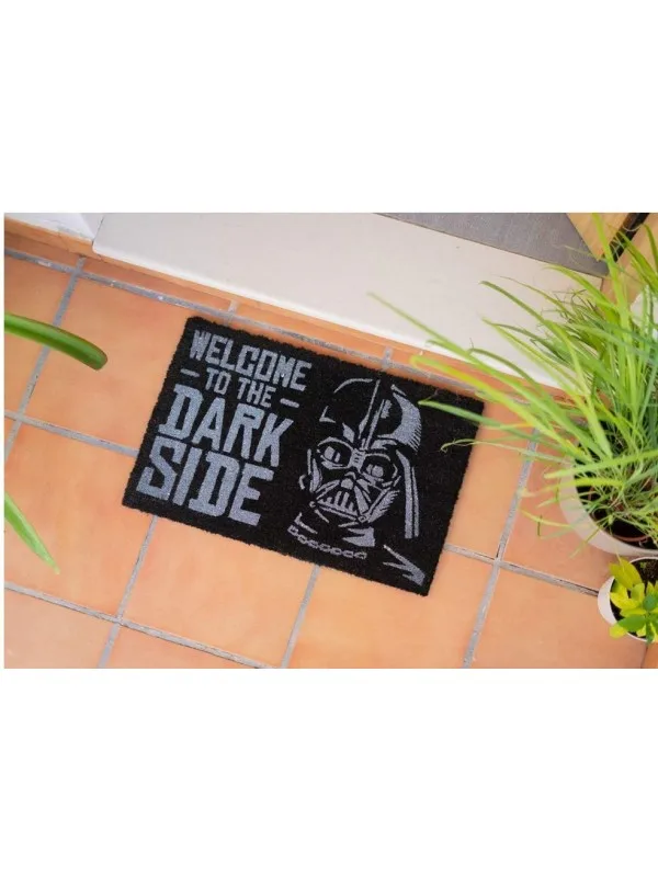 Doormat star wars 'welcome to the dark side' erik - doormat 60x40 cm, official product, black with white print, non-slip base // ref: fge0004