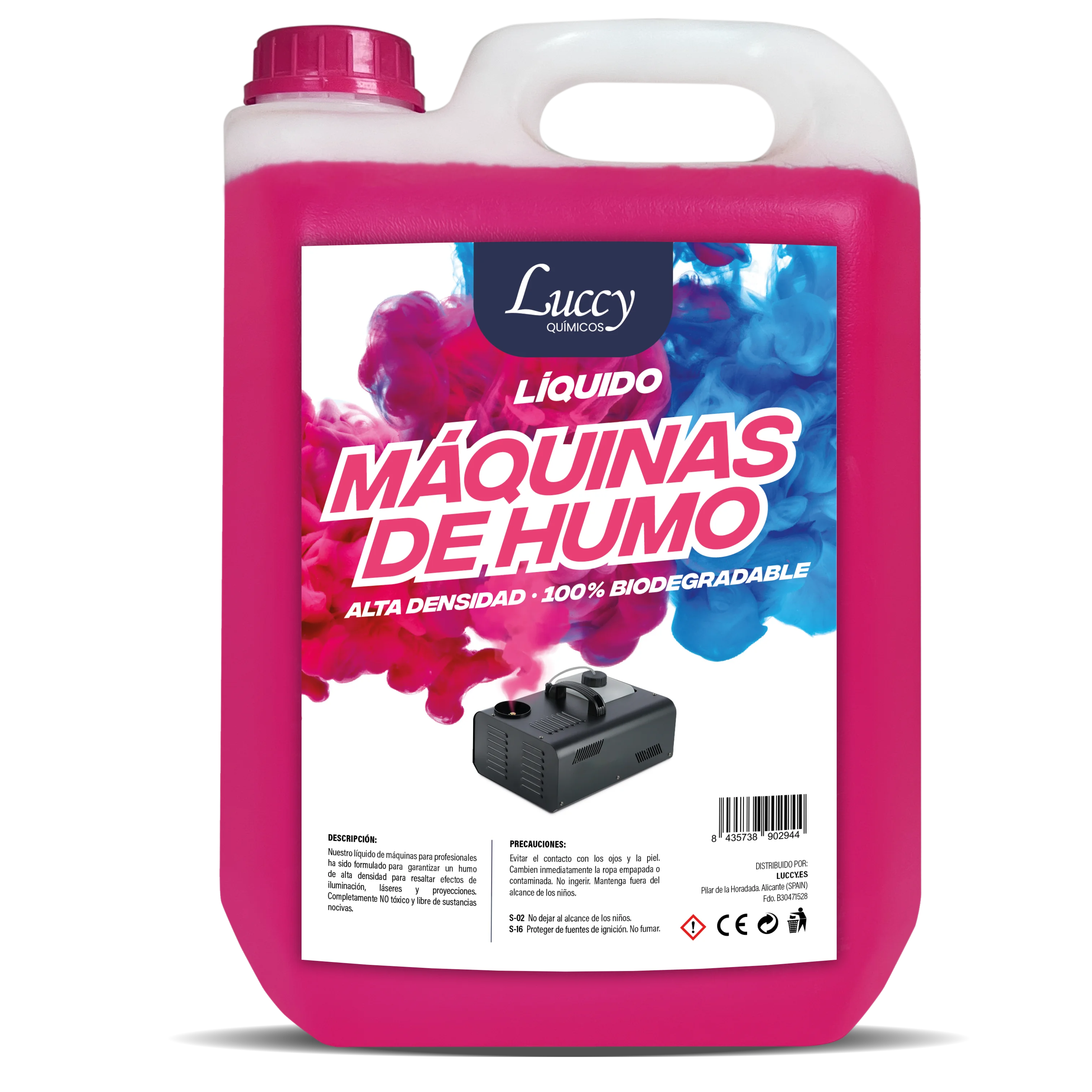 LUCCY Liquid for Natural Smoke Machine-Liquid Smoke Machine High Density and Long Lasting, Safe for Breathing, Party, Events, Disco (5 Liters)