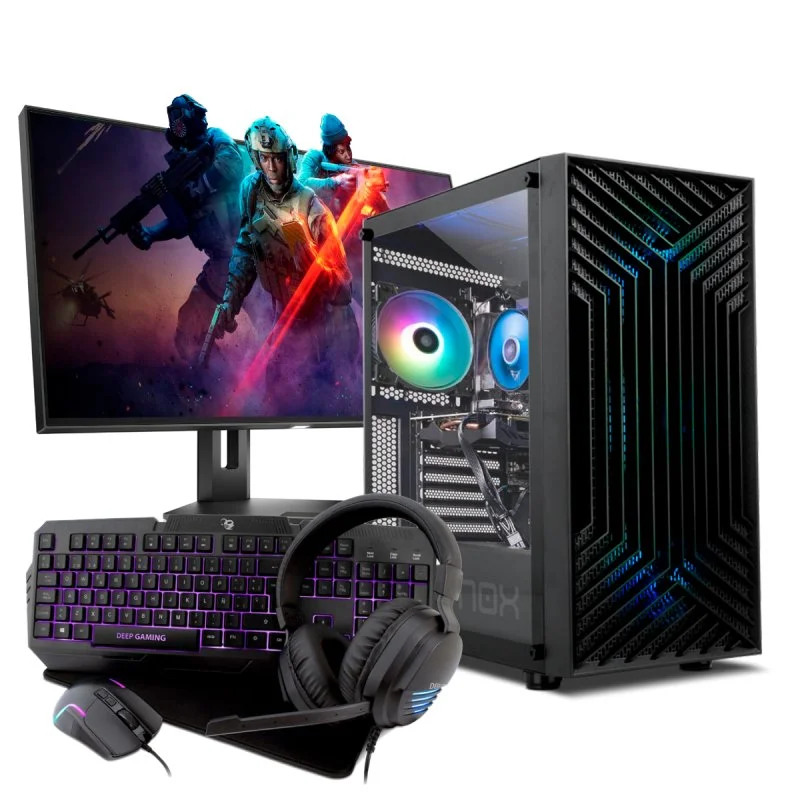 Pc Gaming Complete Pc Racing Pack Amd Ryzen 5 5600g - 16Gb Ddr4 - 480Gb Ssd - Radeon Vega 7 Graphic - Wifi - Windows 11 - 24