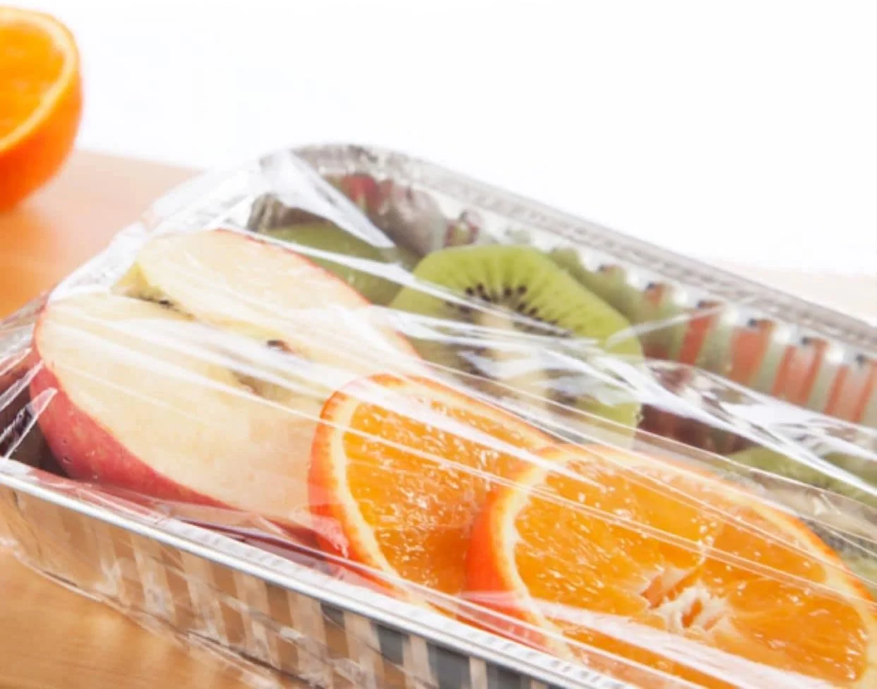 Pack 3 rolls transparent film paper 30cmx300m, industrial size kitchen paper, tattoo packaging and protection, for refrigerator and microwave